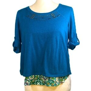WESTBOUND PETITES (PM) Layered look top